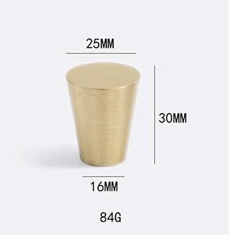 NNH-045 Tay nắm màu vàng bằng đồng sang trọng nhiều kích thước