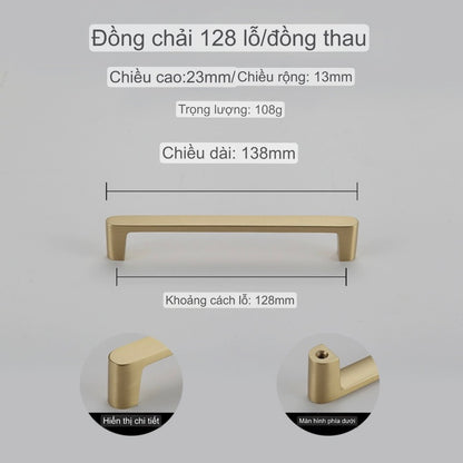 NNH-015 Tay nắm cửa tối giản cho nội thất hiện đại công nghiệp