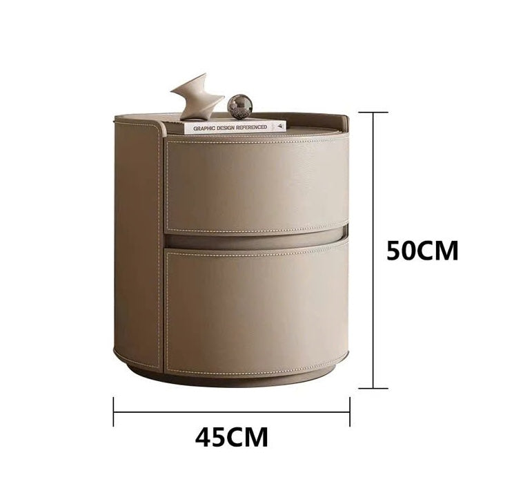 NNB-008 Tủ đầu giường hình trụ có đường viền chỉ sắc sảo