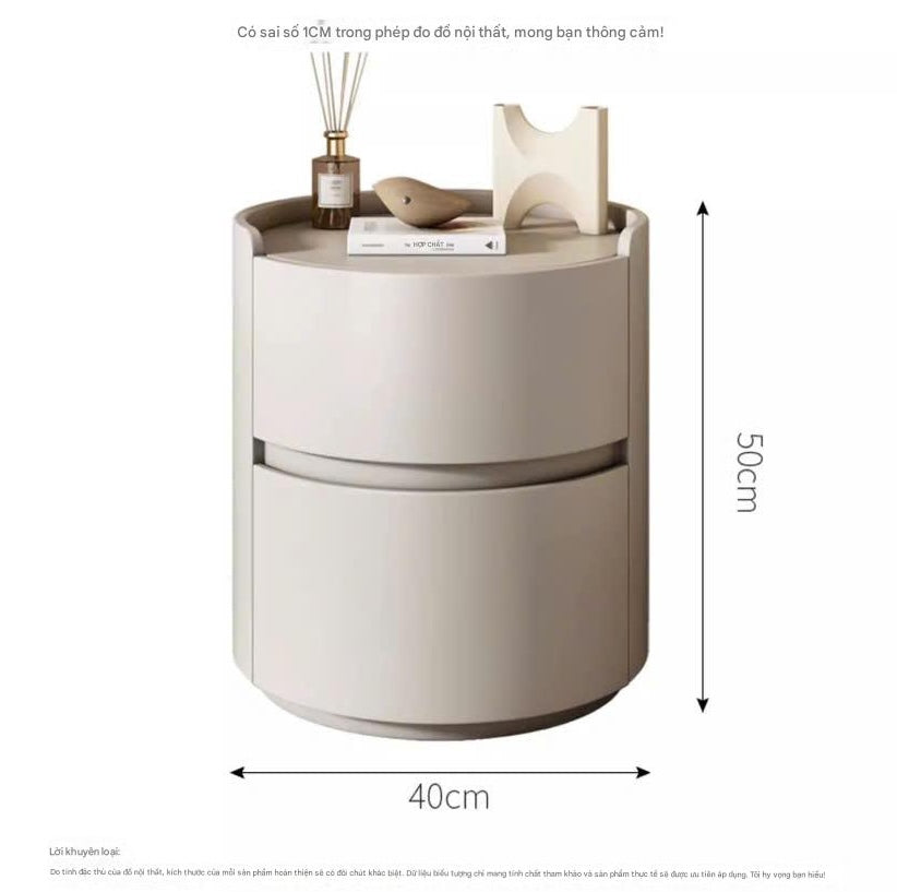 NNB-007 Tủ đầu giường hình trụ bọc da