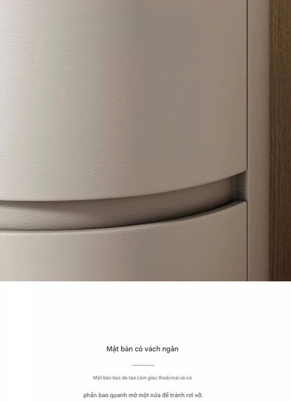 NNB-007 Tủ đầu giường hình trụ bọc da