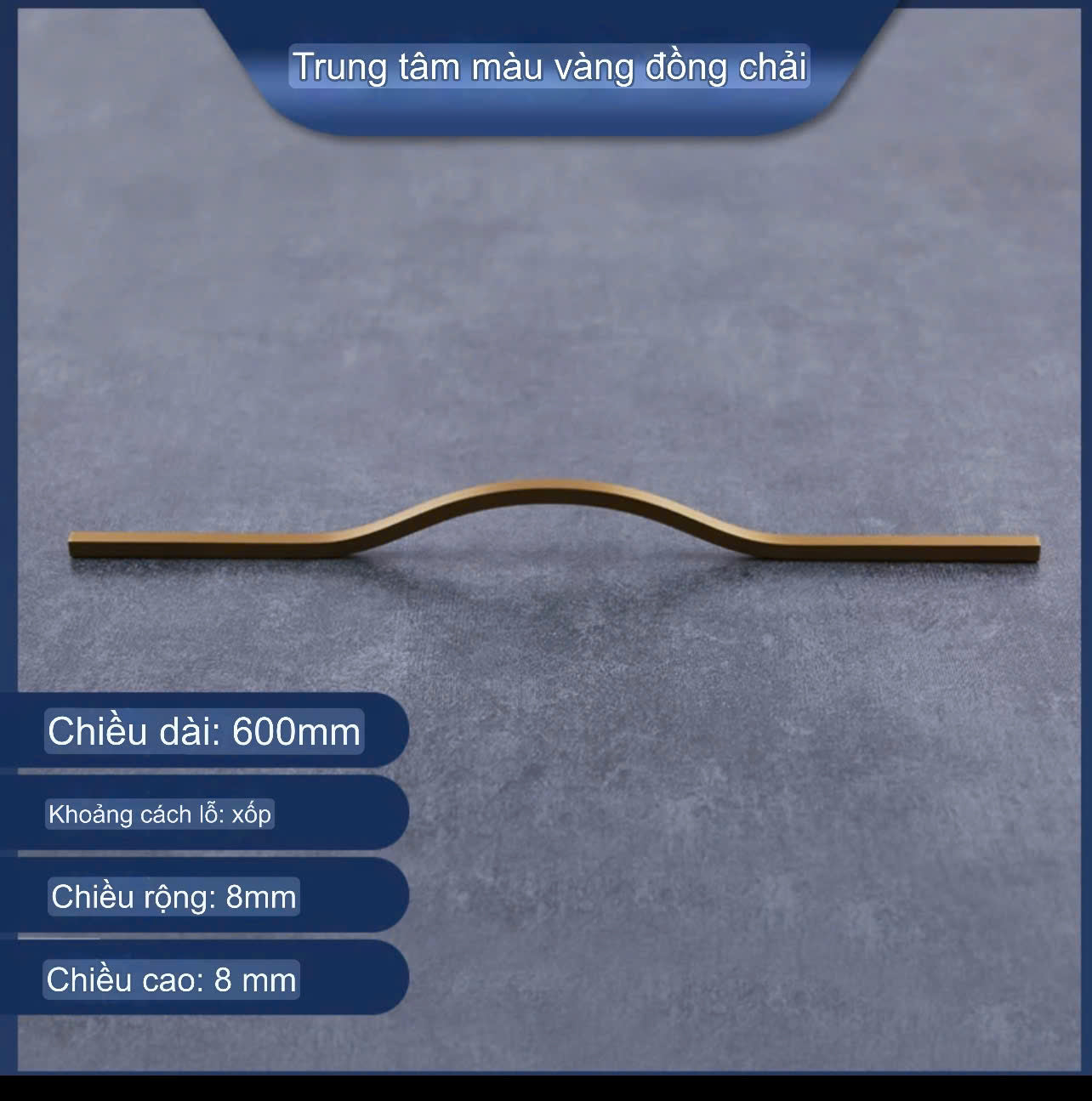 NNH-060 Tay nắm ốp sát cánh lượn sóng bằng kẽm