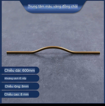 NNH-060 Tay nắm ốp sát cánh lượn sóng bằng kẽm