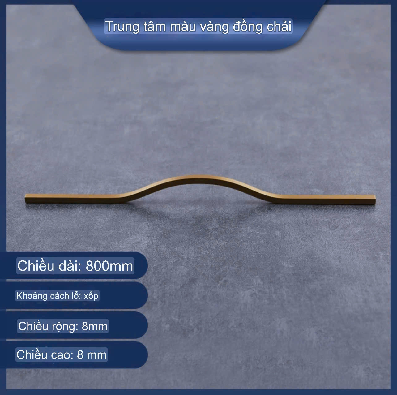 NNH-060 Tay nắm ốp sát cánh lượn sóng bằng kẽm