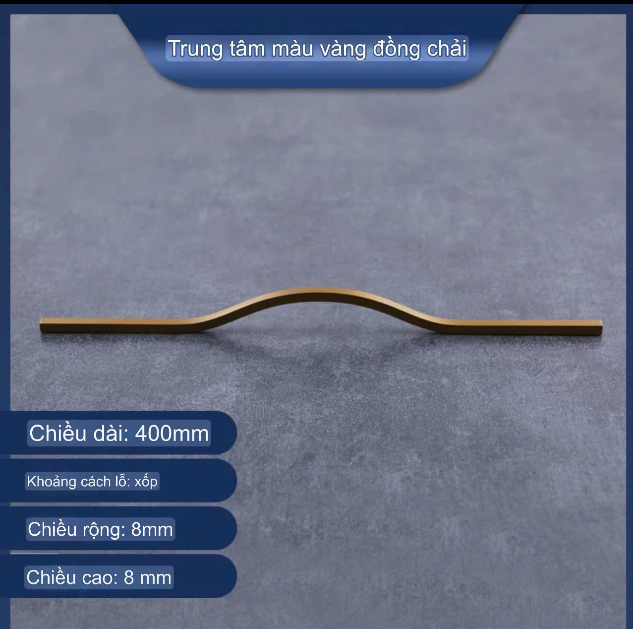 NNH-060 Tay nắm ốp sát cánh lượn sóng bằng kẽm
