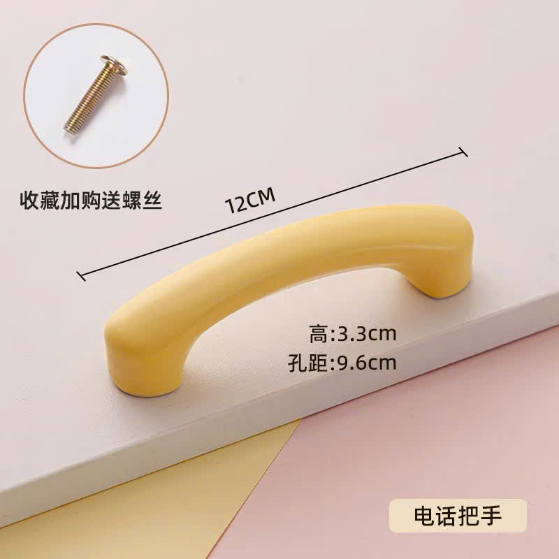 NNH-073 Tay nắm gốm bầu nhiều màu