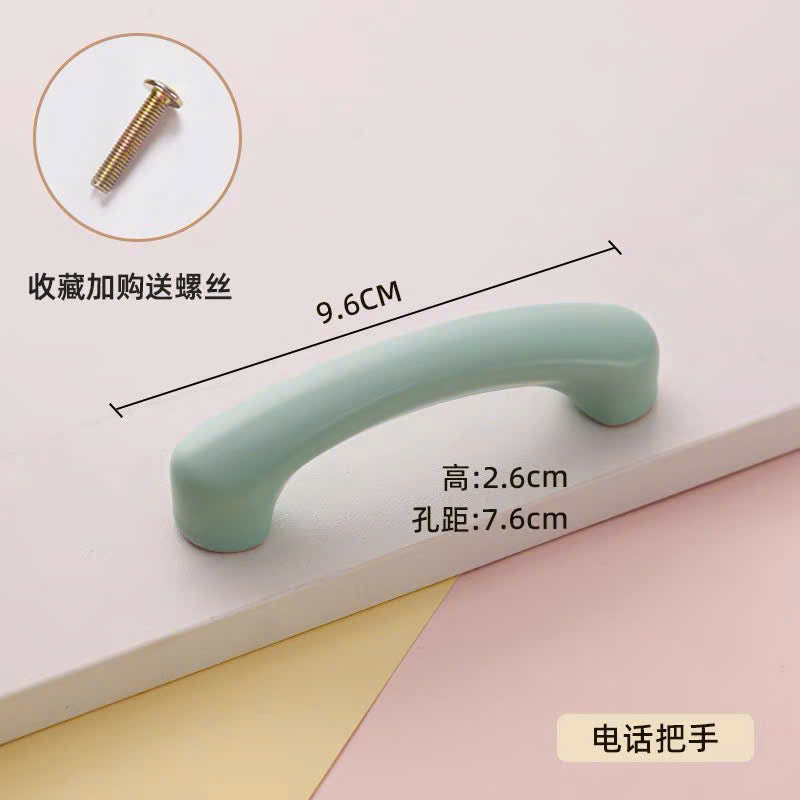 NNH-073 Tay nắm gốm bầu nhiều màu