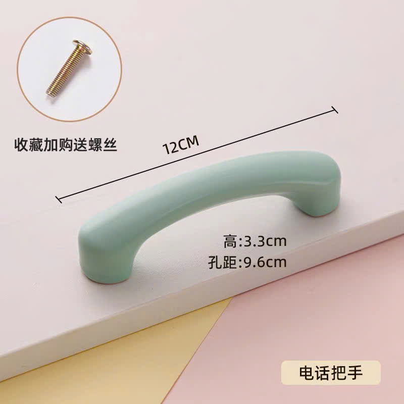 NNH-073 Tay nắm gốm bầu nhiều màu