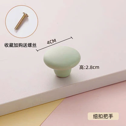 NNH-073 Tay nắm gốm bầu nhiều màu