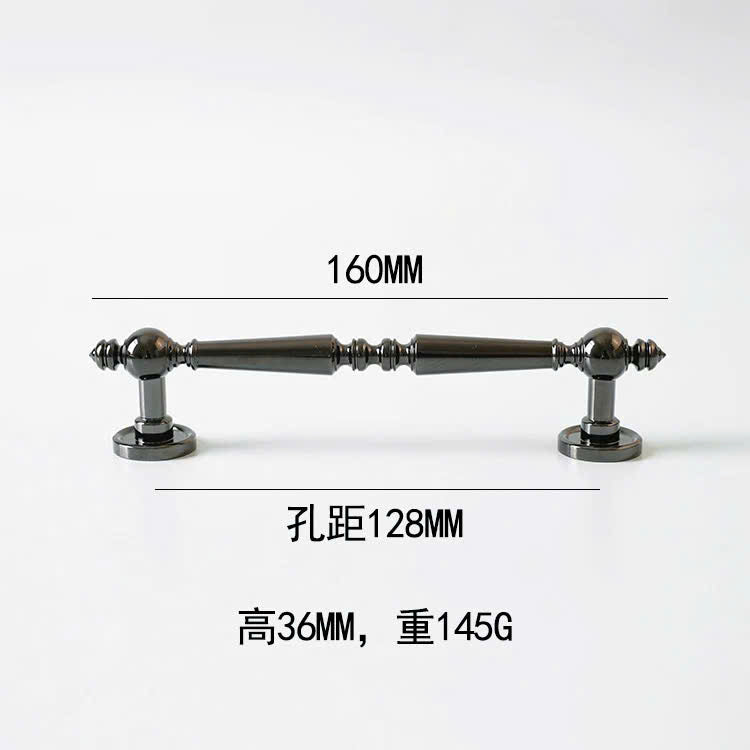 NNH-077 Tay nắm cặp đen bóng sang trọng