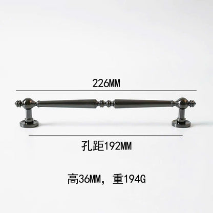 NNH-077 Tay nắm cặp đen bóng sang trọng